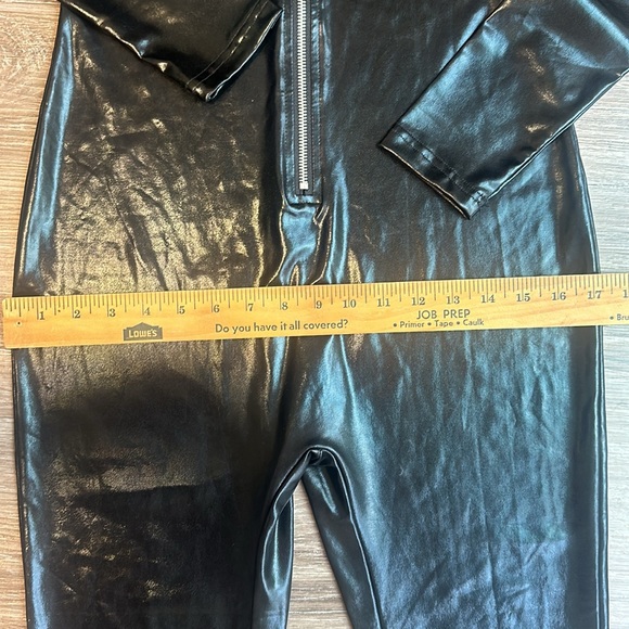 HDE Womens Cat Suit Bodysuit Front Zipper Wet Look Latex Jumpsuit - Picture 10 of 13